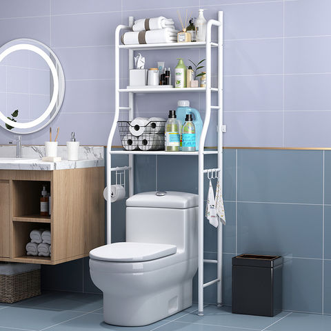 Buy Wholesale China Bathroom Organizer Shelf Storage Modern White