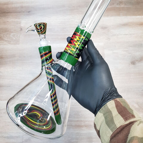 Buy Wholesale China 18inch Glass Beaker Bong Wig Wag Glass Smoking ...