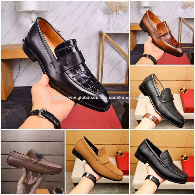 Mocassins pour Hommes de Luxe Design Italien Chaussures de Ville Formelles en Cuir de Marque Italienne for sale at factory direct price