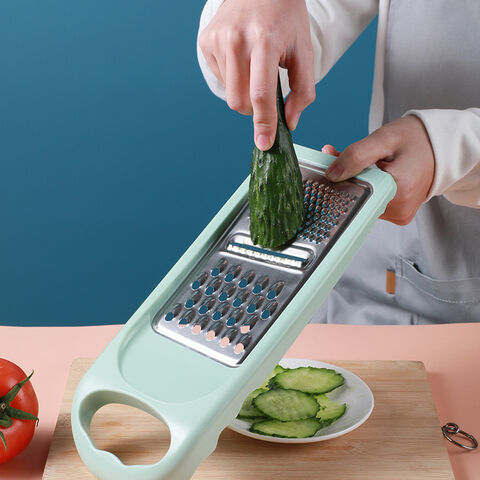 Rallador De Verduras Multiusos - Acero Inoxidable, Con Mango De Madera, Para Patatas, Zanahorias, Pepinos