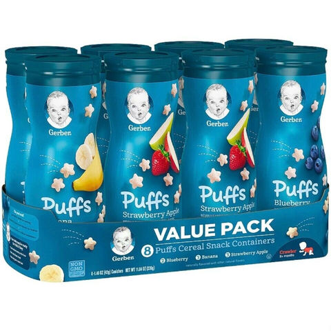 Buy Wholesale United States Gerber Graduates Puffs Cereal Snack Variety ...