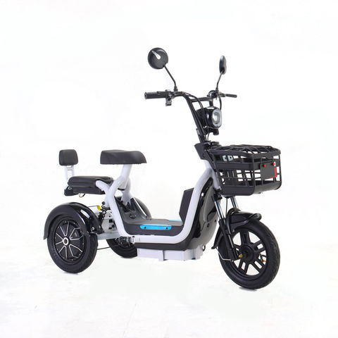 Wholesale 500w 48v 12ah Family E Scooter 14 Inch 3 Wheel Tricycle