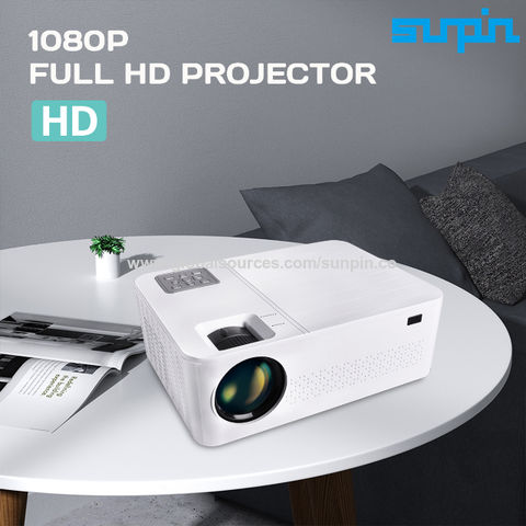 Proyector portátil lleno de Android Smart WiFI Home Theatre HD 1080P LCD