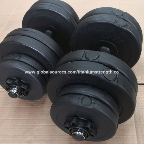 Compre 2*15 Kg De Cemento Y Mancuernas De Plástico Con Gimnasio