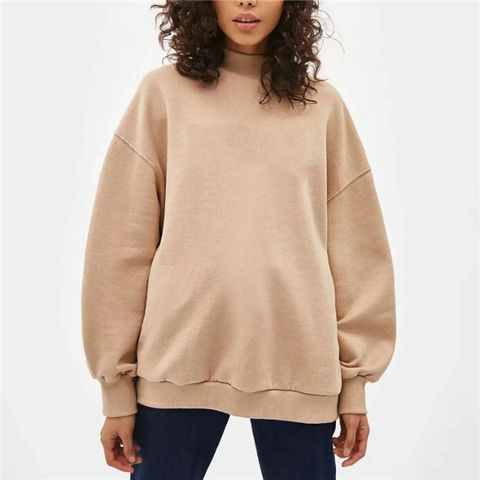 Buy Wholesale China Latest Style Women Mock Neck Sweatshirt Crew Neck ...