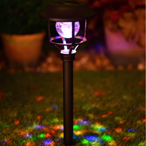 solar disco stake light