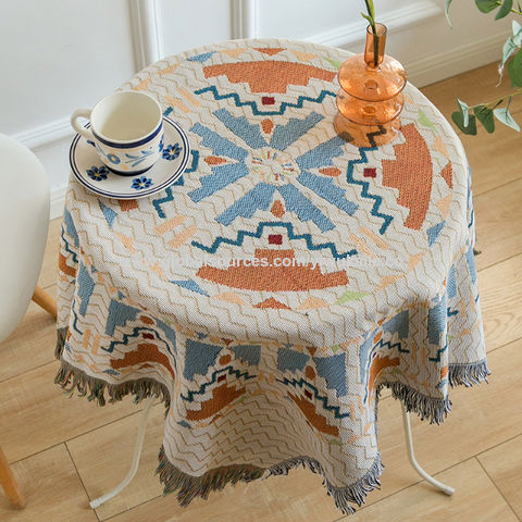 Buy China Wholesale Tablecloths Chinese Style Ethnic Geometric Cotton ...