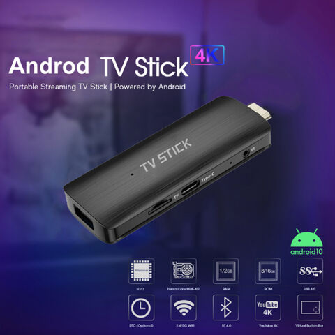 Android Tv Stick Control De Voz Full Hd 16gb Con 2gb De Ram