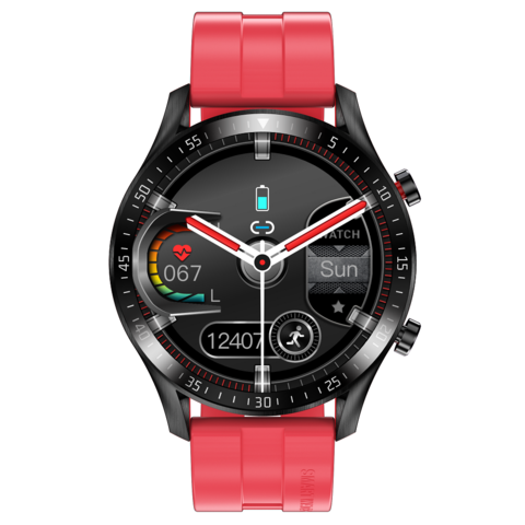 Reloj inteligente Reloj inteligente Hombre Mujer Reloj Pantalla  meteorológica Control de música Pantalla completa Llamada táctil Múltiples  modos