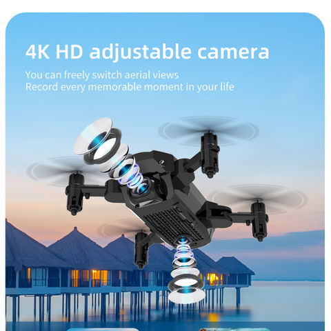 Storage remote control Mini Aerial Camera UAV 4K HD dual camera 360 ...