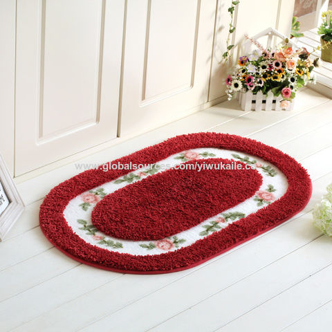 Bathroom Water Absorption Mat Toilet Anti-slip Foot Mat Thickened Door Mat  For Bedroom Toilet Entrance Home Use
