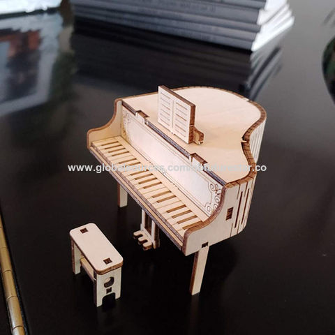 New Assembly DIY Education Toy 3D Wooden Mold Puzzles of European Piano Music 