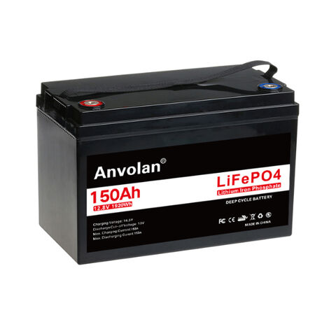 Batterie Lifepo4 12V 150Ah longue durée de vie et facile à installer pour système de stockage d'énergie domestique