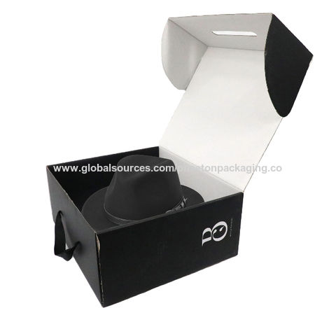 Buy Wholesale China Custom Logo Hat Box Fedora Packaging Box Printing ...