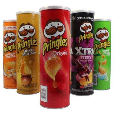 Pringles no atacado: Batatas fritas com diferentes sabores e tamanhos. for sale at factory direct price