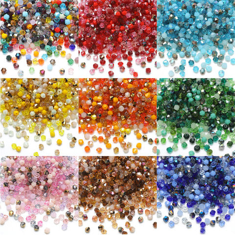 200pcs Bulk Spacer Beads Mixed Crystal Glass Loose 8mm Rondelle Jewelry Faceted 