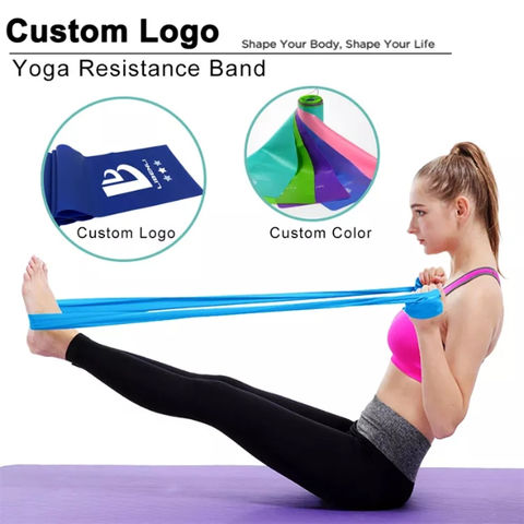 Buy Wholesale China Yoga Stretch Long Flat Wide Resistance Exercise Band,  Fitness Pilates Resistance Band & Resistance Exercise Band at USD 0.18