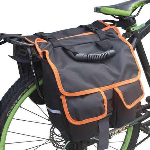MTB Carrier Expandable Cycling Pack Large Capacity Rear Seat Bag Pannier Pouches 