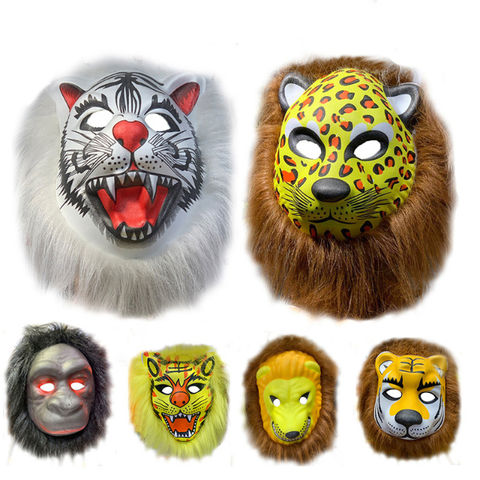 10 Masques Animaux En Feutre Pour Enfants – Déguisement Halloween, Anniversaire, Fête Jungle – Lot Souris, Panda, Renard, Hibou Et Plus
