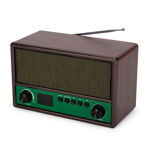 Buy Wholesale China Custom Vintage Antique Desktop Home Radio Usb  Rechargeable Am Fm Sw Shortwave Radio Receiver & Vintage Radio at USD   | Global Sources