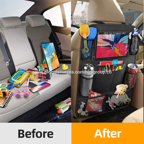 Car Tissue Box Holder Back Seat, 2PCS Premium PU Leather Car Tissue Holder  Back Seat Car