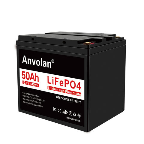 Batterie Lithium LiFeP04 Smart 12.8V 50Ah Panel Solaire
