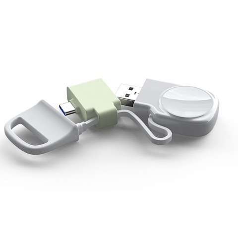 Alas pengisi daya nirkabel, pengisi daya nirkabel iWatch, port Tipe C dan USB, pengisi daya nirkabel magnetis for sale at factory direct price