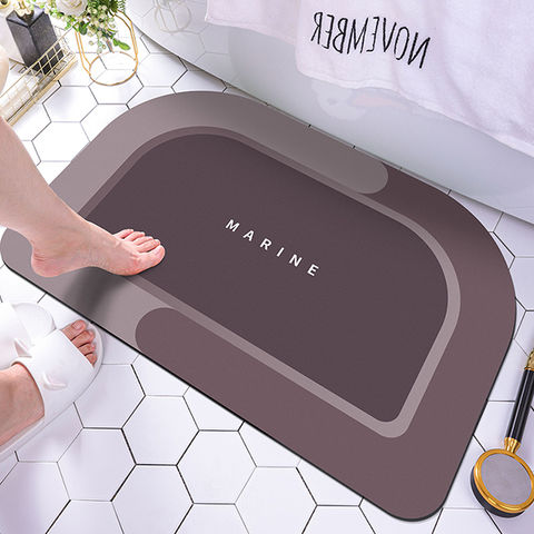 Bathroom Non-slip Mat Shower Room Bath Step Foot Mat Silk Circle Toilet  Toilet Waterproof Floor Mat