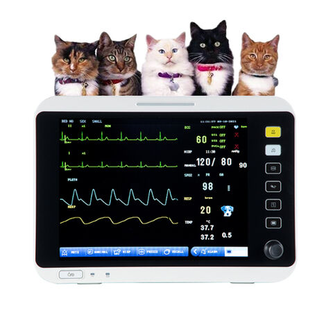 New Mobile Veterinary Multi Parameter Monitor Led Color Display Life ...