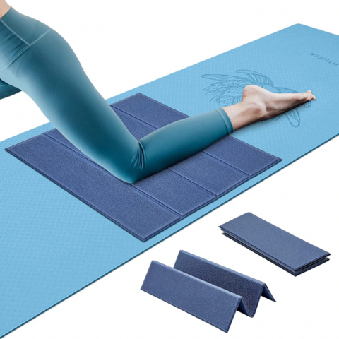 1 Esterilla Yoga Plegable y Acolchada, Colchoneta Fitness, Mat