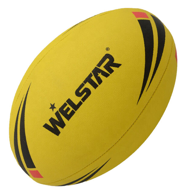 Balón de Rugby de Buen Agarre, Fabricado con Tejido de PVC de Grano Completo y Cosido a Máquina, Ideal para Juego o Entrenamiento