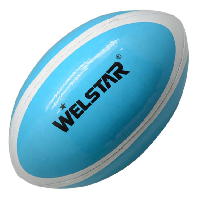 Balón de Rugby Fabricado en China, Balón de Entrenamiento de Rugby Cosido a Máquina de PVC de Espuma de Alta Calidad