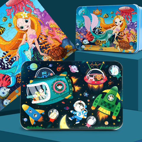 Compre Rompecabezas De Madera De 100 Piezas Para Niños, Juguetes