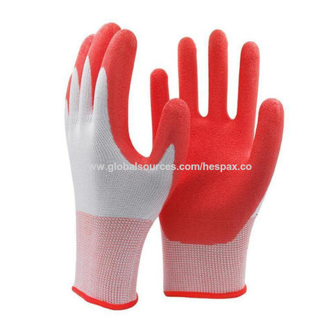 Coton avec Gants enduits de caoutchouc Gant de travail de construction -  Chine Gants de travail et sécurité prix