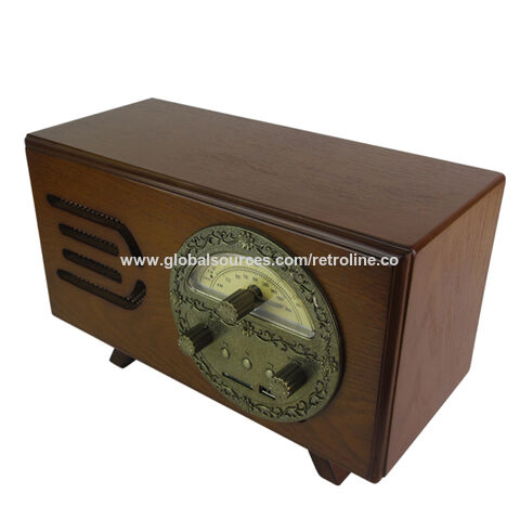Nouvelle radio AM/FM rétro vintage en bois avec USB pour la maison, personnalisée et à vendre for sale at factory direct price