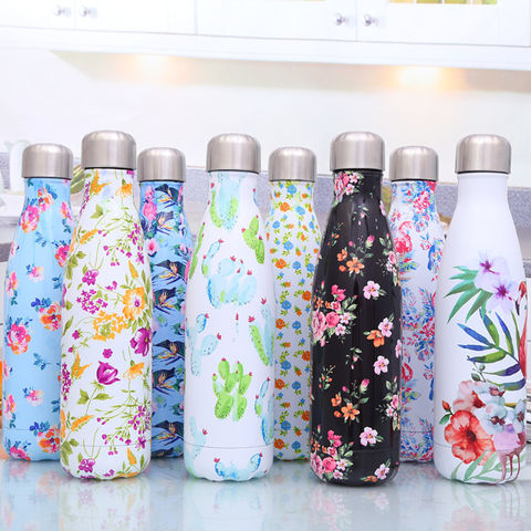 Stainless Steel Sublimation Sport Water Bottle with Slanted Handle