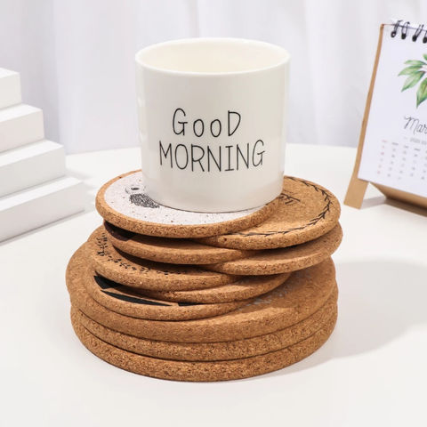 Buy Wholesale China Cheap Cork Coaster For Drink Absorbent Heat Resistant  Reusable Tea Or Coffee Coaster, Round Blank Coasters For Crafts Warm Gifts  & Cork Coaster at USD 0.19