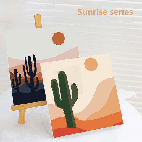 Achetez en gros Sunrise Sunset 20x20 Paysage Pour Enfants Peint à La Main  Peinture à L'huile Numérique Diy Chine et Peinture à L'huile Numérique  Bricolage à 1.1 USD