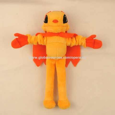 Achetez en gros Nouvelle Conception De La Fronde Volante Personnalisée  Pousse Poupée Jaune Peluche Peluche Douce Chine et Jouet En Peluche Anime à  1.55 USD