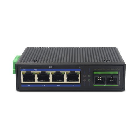 Interruptor de Ethernet del POE del Industrial-grado de la fibra 100Mbps 4-Port (Completo-ofrecido y estable)