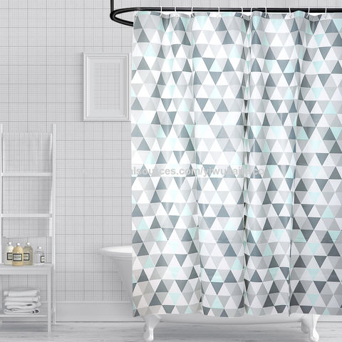 Cortina de ducha impermeable, cortinas divisorias, tela antimoho