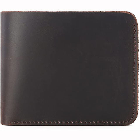 Portefeuille Long en Cuir Personnalisé pour Homme, Portefeuilles en Cuir Véritable pour Hommes avec Porte-Monnaie, Cadeau