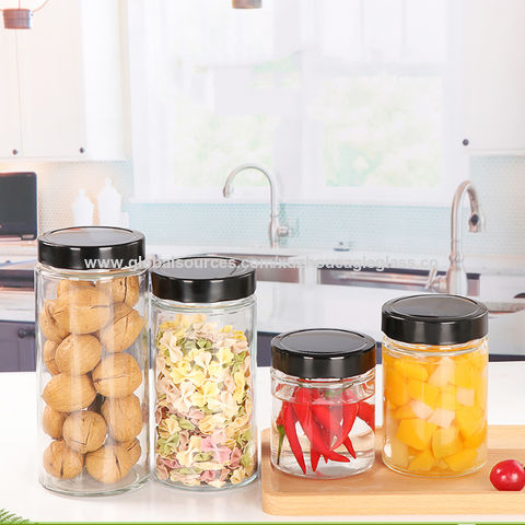 Buy Wholesale China Large Capacity Wide Mouth Glass Storage Jars