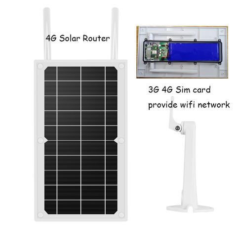 Achetez en gros Routeur Solaire étanche Extérieur 4g Connexion Sans Fil 3g  Wifi Routeur Solaire Alimenté Par Batterie Chine et Routeur Solaire à 75  USD