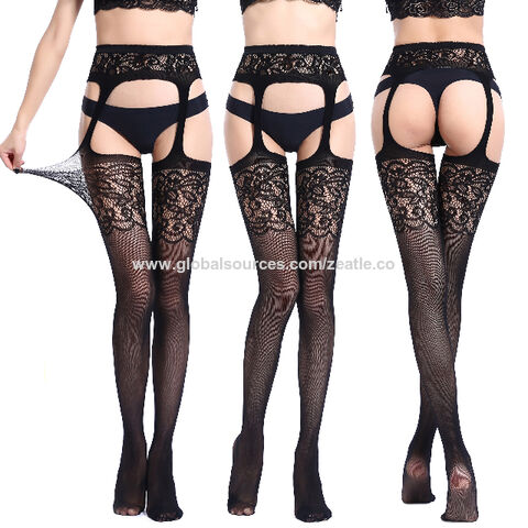 Meias de Rede Industrial com Spandex para Mulher - Meias Elásticas de Rede para Uso Industrial for sale at factory direct price