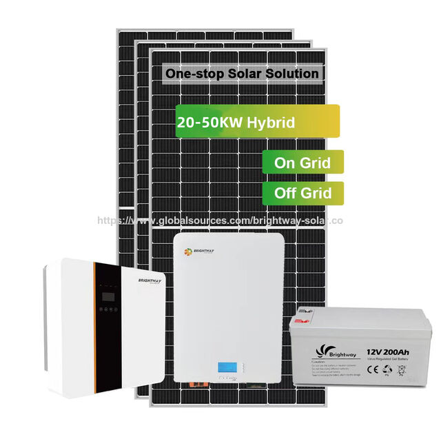 Buy Wholesale China Brightway Complete Off Grid Solar System 30kw Pv ...