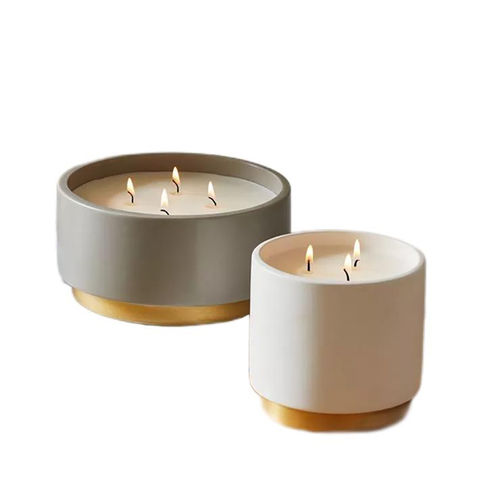 Luxury Home Decor Matte Ceramics Candle Vessels Elegant Porcelain Candle  Jars With Lid Empty Candle Jars For Candle Making - AliExpress