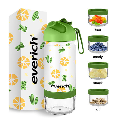 Buy Wholesale China 14oz Water Bottle Kids Bottles With Snack Jar