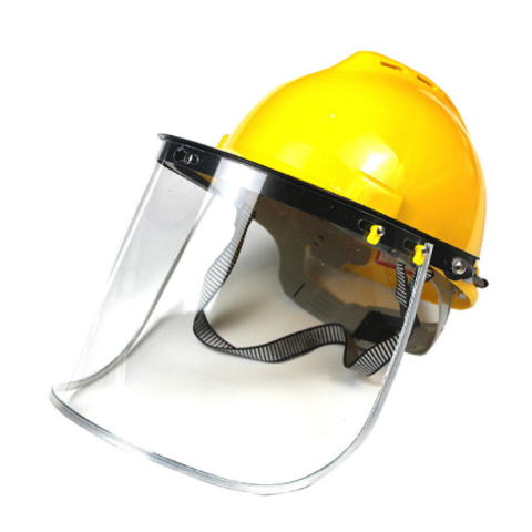 Equipamento de proteção individual industrial, viseira de chapéu duro de segurança, viseira de proteção facial de capacete for sale at factory direct price