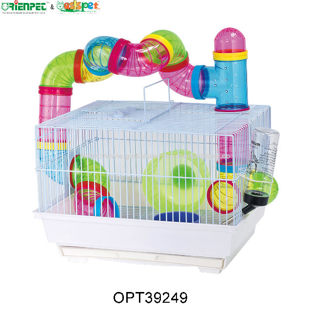 Colorful Wire Cage Hamster Interactive Toys photo